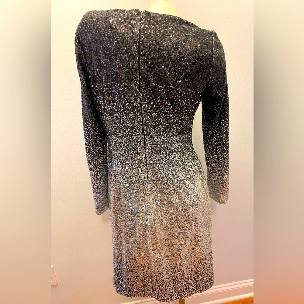 Glitter black silver dress